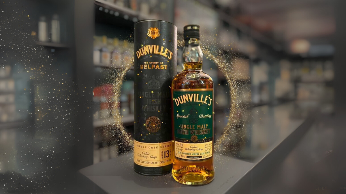 Dunville's Single Cask for Celtic Whiskey Shop is Christmas in a